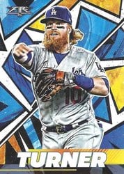 2021 Topps Fire Base Set Justin Turner #111 card