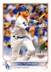 2022 Topps Opening Day Base Set Justin Turner #22 card