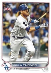 2022 Topps UK Edition Base Set Justin Turner #34 card