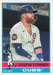 2025 Topps Heritage Base Set Justin Turner #615 card