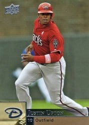 2009 Upper Deck Base Set Justin Upton #9 card