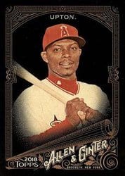 2018 Topps Allen & Ginter X Base Set Justin Upton #62 card