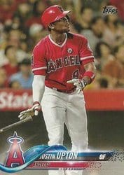 2018 Topps Base Set Justin Upton #190 card