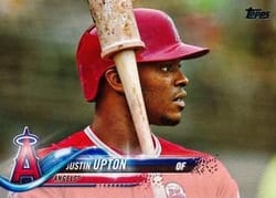 2018 Topps Base Set Justin Upton #190 card