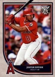 2018 Topps Big League Base Set Justin Upton #120 card