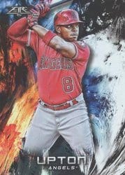 2018 Topps Fire Base Set Justin Upton #131 card