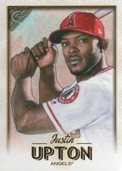 2018 Topps Gallery Base Set Justin Upton #65 card