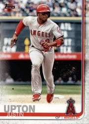 2019 Topps Base Set Justin Upton #345 card