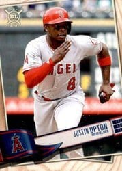 2019 Topps Big League Base Set Justin Upton #34 card