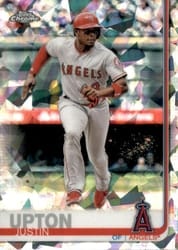 2019 Topps Chrome Sapphire Edition Base Set Justin Upton #345 card