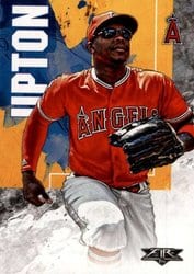 2019 Topps Fire Base Set Justin Upton #34 card