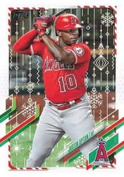 2021 Topps Holiday Base Set Justin Upton #HW208 card