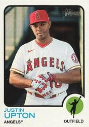 2022 Topps Heritage Base Set Justin Upton #17 card