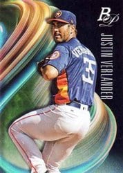 2018 Bowman Platinum Base Set Justin Verlander #95 card