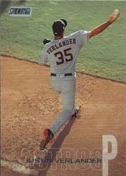 2018 Stadium Club Base Set Justin Verlander #150b card