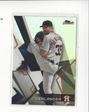 2018 Topps Finest Justin Verlander Refractor #49 card