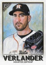 2018 Topps Gallery Base Set Justin Verlander #63 card