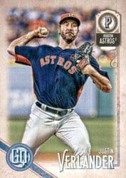 2018 Topps Gypsy Queen Base Set Justin Verlander #265 card