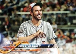 2018 Topps Update Base Set Justin Verlander #US217 card