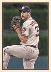 2019 Bowman Heritage Base Set Justin Verlander #53VR-2 card