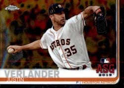 2019 Topps Chrome Update Base Set Justin Verlander #85 card