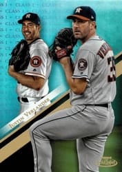 2019 Topps Gold Label Base Set Justin Verlander #25 card