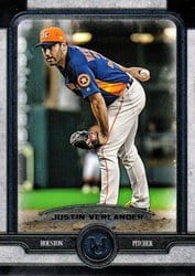 2019 Topps Museum Collection Base Set Justin Verlander #37 card