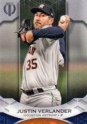 2019 Topps Tribute Base Set Justin Verlander #26 card