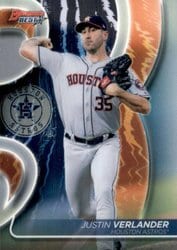 2020 Bowman's Best Base Set Justin Verlander #6 card
