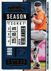 2020 Panini Contenders Base Set Justin Verlander #7 card