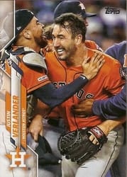 2020 Topps Base Set Justin Verlander #345b card