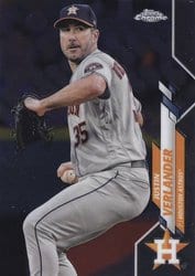 2020 Topps Chrome Base Set Justin Verlander #164 card