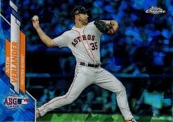 2020 Topps Chrome Update Sapphire Edition Base Set Justin Verlander #U-194 card