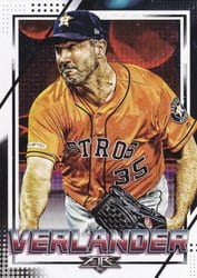 2020 Topps Fire Base Set Justin Verlander #170 card