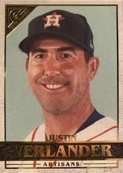 2020 Topps Gallery Base Set Justin Verlander #190 card
