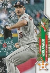 2020 Topps Holiday Base Set Justin Verlander #HW43b card