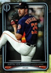 2020 Topps Tribute Base Set Justin Verlander #12 card