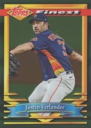 2021 Finest Flashbacks Base Set Justin Verlander #129 card