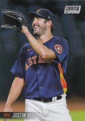 2021 Stadium Club Chrome Base Set Justin Verlander #85 card
