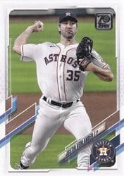 2021 Topps Base Set Justin Verlander #112 card