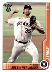2021 Topps Big League Base Set Justin Verlander #75 card