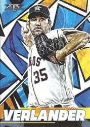 2021 Topps Fire Base Set Justin Verlander #19 card