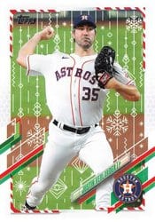 2021 Topps Holiday Base Set Justin Verlander #HW160 card