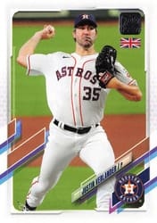 2021 Topps UK Edition Base Set Justin Verlander #167 card