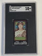 2022 Topps Allen & Ginter Mini Stained Glass Justin Verlander #51 card
