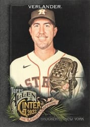2022 Topps Allen & Ginter X Base Set Justin Verlander #51 card