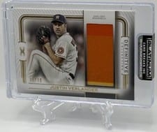 2022 Topps Definitive Collection Jumbo Relic Collection Justin Verlander #DJR-JVE card