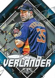 2022 Topps Fire Base Set Justin Verlander #87 card