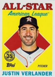 2023 Topps 1988 Topps All-Stars Justin Verlander #88AS-18 card