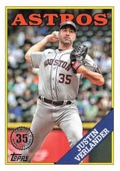 2023 Topps 1988 Topps Baseball (Series 1) Justin Verlander #T88-13 card